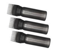 3 Piezas Botella Aplicadora de Raíces Peine, Plástico PP, 160ml | Graduación Visible, Diseño Portátil, para Aceite Capilar y Coloración, Útil en Formación y Barbería