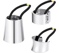 3 Piezas Brazaletes de Pelo de Circulo Metal Lazo de Pelo Banda de Pelo Élastico Accesorios de Cuerda de Pelo Soporte de Cola de Caballo para Mujeres Niñas, 3 Estilos (Plata)