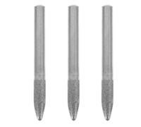 3 Piezas Brocas de Diamante para Tallar, Pulido y Amolar, Juego | Cerámica y Madera, Acabado Suave, Plata, Adecuado para Principiantes y Proyectos DIY