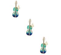 3 Piezas Broche de Violín Retro para Mujeres Pin Metal para Sombreros y Bufandas Accesorio Musical