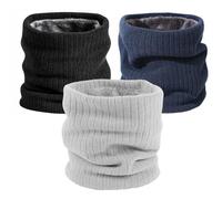 3 Piezas Bufanda Cálida De Invierno, Bufanda Cálida Engrosada, Bufanda De Tubo Para Hombres, Bufanda Cálida Para El Cuello, Máscara De Ciclismo A Prueba De Viento, Bufanda Cálida Para Exteriores