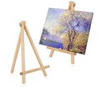 3 Piezas Caballetes Pequeños, Mini Caballete de Madera Mini Caballetes Triangular Caballete de Madera para Mesa para Exhibición de Fotos de Bodas y Artesanías