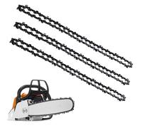 3 Piezas Cadena de Motosierra: Cadena de Sierra 25 cm, Paso de Cadena de Sierra 3/8 "Lp 40 Eslabones de Transmisión, Espesor de Eslabón de Transmisión 1,1 mm