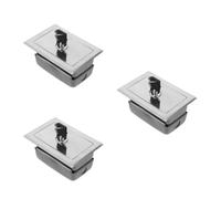 3 piezas Caja de Interruptor Manual para Persiana Eléctrica de Garaje | 12,8x9x6,2cm, Acabado Plata, Control de Emergencia, Instalación Sencilla, para Puertas Elevadoras y Accesos Exteriores