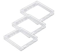 3 Piezas Caja de Interruptor Tipo 86 Transparente ABS | Instalación sin Perforar, Espacio para Enchufes Grandes, Adecuado para Lavadero E Industria
