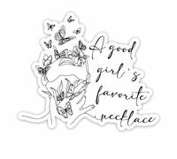 (3 piezas) Calcomanía favorita de collar de una buena chica, calcomanía romántica oscura, calcomanía Kindle, calcomanía de libro de broma, calcomanía de libro para Kindle Adulto, calcomanía de lectura