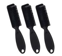 3 Piezas Cepillo de Limpieza de Cuchillas de Peluquero Cepillo de Cortadora de Cabello Herramienta de Cepillo de Uñas Cepillo de Nailon de Peluquero, Cepillo Barbero, Cepillo para Limpiar Cuchillas