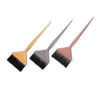 3 Piezas Cepillo Peine para Mechas, Kit de Tinte Capilar | Nylon y Plástico Negro, Fácil Limpieza y Reutilizable, para Estilistas y Barberos en Aplicación de Mascarilla