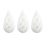 3 Piezas Cintas Correctoras, 5m x 5 mm Mini Cinta Correctora Roller, Correction Tape con Capuchón Protector, Para Estudiante Niño Adulto Oficinista