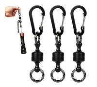 3 Piezas Clip Magnético para Pesca con Mosca, Llavero Magnético de Liberación Rápida, Hebilla Magnética Resistente para Camping, Senderismo, Bolsa, Cinturón y Equipos de Pesca