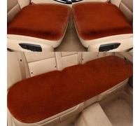 3 Piezas Cojin Asiento Coche, para Range Rover Vogue L405 2012-2020 Protector Asiento De Invierno De Felpa Sin Respaldo, Cojín Cómodo Y Transpirable,Brown