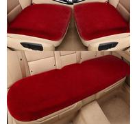 3 Piezas Cojin Asiento Coche, para Range Rover Vogue L405 2012-2020 Protector Asiento De Invierno De Felpa Sin Respaldo, Cojín Cómodo Y Transpirable,Red
