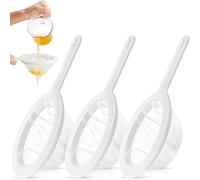 3 Piezas Colador, 100/200/400 Mallas colador de cocina, Tamiz de Filtro de Alimentos, Tamiz de Filtro de Malla Colador de Cocina Malla Ultrafina, para Filtrar Miel, Sopa, Almidón de Maíz, leche