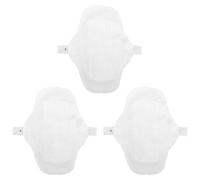 3 Piezas Compresas Sanitarias Lavables Reutilizables de Algodón | Color Claro, Botón Oculto, Capa Delgada y Transpirable, Bloqueo Eficaz del Agua, Biodegradables