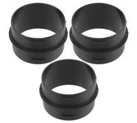 3 Piezas Conector de Conductos de Plástico Corto 75mm Negro | Diseño Reducido para Ventilación de Calentador Diésel, Reduce Resistencia al Flujo, Adecuado para Mejoras bajo Tablero
