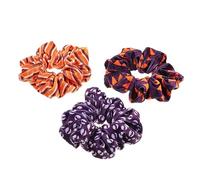 3 Piezas corbata de pelo de halloween patas Titulares lazos para el cabello en espiral haloween coletero halloween gomas para el pelo de niña diadema de de caballo franela Didiseaon