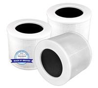 (3 piezas) Core Mini filtros de repuesto compatibles con purificador de aire LEVOIT Core Mini, filtro Hepa verdadero Core Mini H13, filtro HEPA 3 en 1, filtros de carbón activado