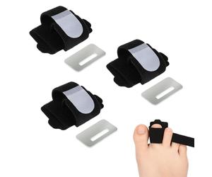 3 Piezas Corrector Dedo Martillo, Férula para Dedos con Placa de Aluminio para Enderezar Dedos, Corrector Dedos Pies, Separador de Dedo y Almohadillas para Máxima Comodidad y Talla Universal