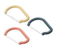 3 Piezas Cortador de Plátanos de Acero Inoxidable Mango Ergonómico | Ahorra Espacio en Cajón, Uso para Cocina Profesional y Hogar, Corte Limpio de Fruta y Verdura