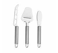3 Piezas Cortador Queso Acero Inoxidable, Set De Cuchillos Para Queso, Cuchillos Queso Profesional, Adecuado para Cortar Queso y Cortar en Trozos Pequeños(3 Tipos)