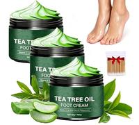 3 piezas Crema Hidratante Para Pies Con Aloe Vera Y áRbol Del Té,BáLsamo HidratacióN Profunda Para Talones Secos Y Agrietados,BáLsamo No Graso,FóRmula Natural