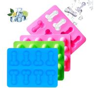 3 Piezas Cubiteras para Hielo, Moldes de Cubitos Hielo Silicona, Moldes de Chocolate de Silicona, Fácil Extracción Apilables Bandeja Cubo Hielo Whisky Cola Congelado, Moldes de Silicona Esfera