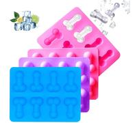 3 Piezas Cubiteras para Hielo, Moldes de Cubitos Hielo Silicona, Moldes de Chocolate de Silicona, Fácil Extracción Apilables Bandeja Cubo Hielo Whisky Cola Congelado, Moldes de Silicona Esfera