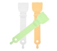 3 Piezas Cuchara Exprimidora para Comida Húmeda de Gatos y Hips | Mango Cómodo, Superficie Lisa y Resistente, Utensilio para Snacks y Raciones Color Aleatorio