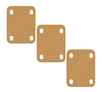 3 Piezas Cuñas de Cuello de Guitarra, Plástico Placa de Cuello de Guitarra con 3 Conos 0,25° 0,5° y 1° Junta de Cuello de Guitarra para Guitarra Cuello de Bajo Protección Reparación (Caqui)