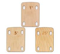 3 Piezas Cuñas para Cuello de Guitarra, Madera de Arce Maciza Cuña para Mástil de Guitarra Protección 0,25, 0,5 y 1 Grado Placa para Mástil de Guitarra Herramienta para Guitarra Bajo Reparación