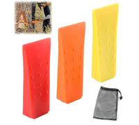 3 Piezas Cuñas Plastico, badaren Cuñas para Talar Árboles, Cuña Leña, Trae Una Bolsa, Porta Cuñas Para Tala De Arboles, Ahorro De Esfuerzo Seguro