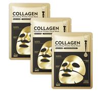 3 Piezas Daily Care Mascarilla Facial,Mask Hidratante Faciales,Mascarilla facial de Colágeno,Aumentar el brillo y la humedad