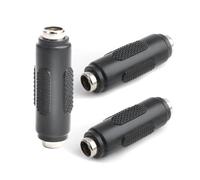 3 Piezas DC 5.5x2.1mm Hembra a Conector de Enchufe Hembra, Enchufes Hembra, para CCTV y Electrónica Enchufe para Cámara CCTV IP, DVR, Tira de luz LED, Lightning to Jack 3.5