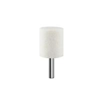 3 piezas de 6 mm, mango de grano 80, cabezal de rueda abrasiva de piedra montada, cabezal de pulido de corindón blanco, rueda de piedra for amoladora eléctrica(25mm cylinder)