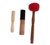 3 piezas de accesorios para cuencos de música de Buda, cuenco de sonido, mazo, cuenco para cantar, palo de madera, accesorio para cuenco curativo, cuenco para cantar de Buda budista, mazos, cuenco