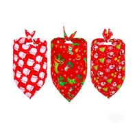 3 Piezas De Accesorios para PañUelos Perro Navidad PañUelos El Cuello Mascotas Gatos Bufanda Triangular MuñEco Nieve Papá Noel PapillóN áRbol Conjunto Baberos Lavables