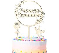 3 piezas de adornos para de primera comunión, decoración de madera "Mi primera comunión" con y la Sede de , adorno para de bautizo para eclesiástica española, religiosa infantil