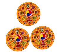 3 piezas de almohadilla para cuenco, posavasos con sonido de Buda, cojín para cuenco con sonido budista, almohadilla para cuenco con sonido, almohada para cantar, cuenco con sonido budista, taza gr