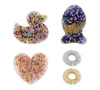 3 Piezas De Almohadillas De Silicona para Picar, 2 Piezas De Almohadillas De Silicona para Masaje De Dedos, Juguetes para Aliviar El Estrés del Pato, Almohadillas para Picar El Amor