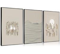 3 piezas de arte abstracto cristiano para pared, moderno, minimalista, beige, bocetos bíblicos, cuadros, historias bíblicas, pósteres, impresiones en lienzo, decoración de pared cristiana para sala de