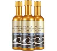 3 piezas de autopartes, limpiador de aumento de potencia del motor, limpiador del convertidor catalítico, aditivo de tratamiento del sistema de combustible para automóviles de gasolina y diésel