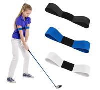 3 Piezas de Ayuda para Entrenamiento de Swing de Golf, Corrector de alineación de Swing para Principiantes, Banda de Brazo de Ayuda para Entrenamiento de Swing, cinturón de corrección