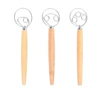 3 Piezas De Batidora De Masa, Batidor Rápido, Herramienta Manual Para Hornear, Adecuada Para Hacer Pasteles, Postres Y Tartas De Huevo.