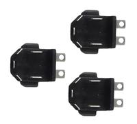 3 piezas de bloque de terminales de conector en T de repuesto para batería de iones de litio de 12 V, plástico negro con mano de obra fina, adecuado para herramientas eléctricas