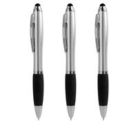 3 Piezas De BolíGrafos De Pegamento RetráCtil Negro-Punta Fina De 0,7 Mm, BolíGrafos De Tinta De Gel RetráCtiles, Tinta De Secado RáPido, 54% De Material Reciclado, Mango De Goma Para Un Agarre CóModo