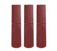 3 Piezas de cañas de saxofón Alto Material de Resina 2.5 cañas de saxofón para Estudiantes, intermedios y Jugadores Profesionales(Rojo)