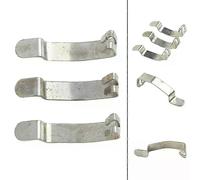 3 piezas de carcasa de filtro de aire de acero inoxidable con abrazadera de resorte de 42 cm, compatible