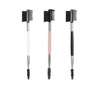 3 Piezas De Cepillo De Cejas De Doble Cabeza, Peine De Cejas Multifuncional, Herramienta De Separación De Cejas De Pestañas, Modificación Y Accesorios Para Cejas, Dispositivo De Maquillaje