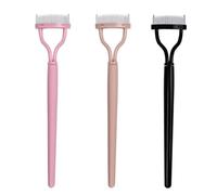 3 Piezas De Cepillo De Dientes De Acero Con Cubierta Protectora, Pestañas -Auxiliares, Herramientas De Belleza De Pestañas, Cosméticos.