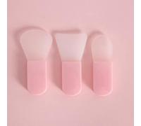 3 piezas de cepillo de silicona for mascarilla Facial, cuidado de la piel Facial suave, portátil DIY, crema Facial, mezcla de barro, cepillos for máscara, herramientas de maquillaje de belleza reutili